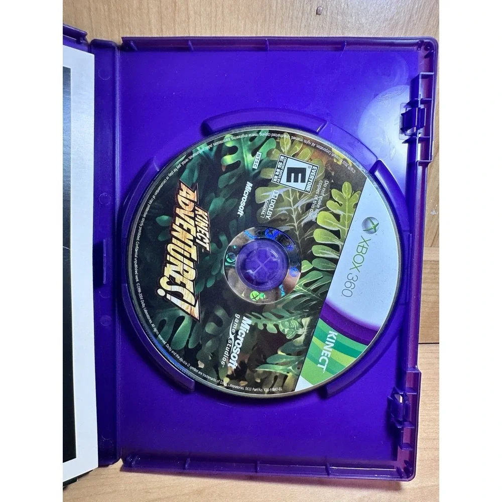 Kinect Adventures Game (Microsoft Xbox 360, 2010) Xbox One Compatible New!